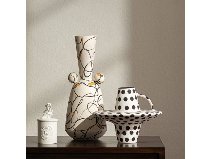 Vase à fleurs en céramique, Vases élégants, créativité, esthétique, décoration de Table basse, bouteille de fleurs, Pot de plantes de bureau, Vase Ikebana