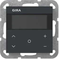 GIRA Raumtemperaturregler Unterputz KNX anthrazit 200628 Basis+zentr Abdeckpl