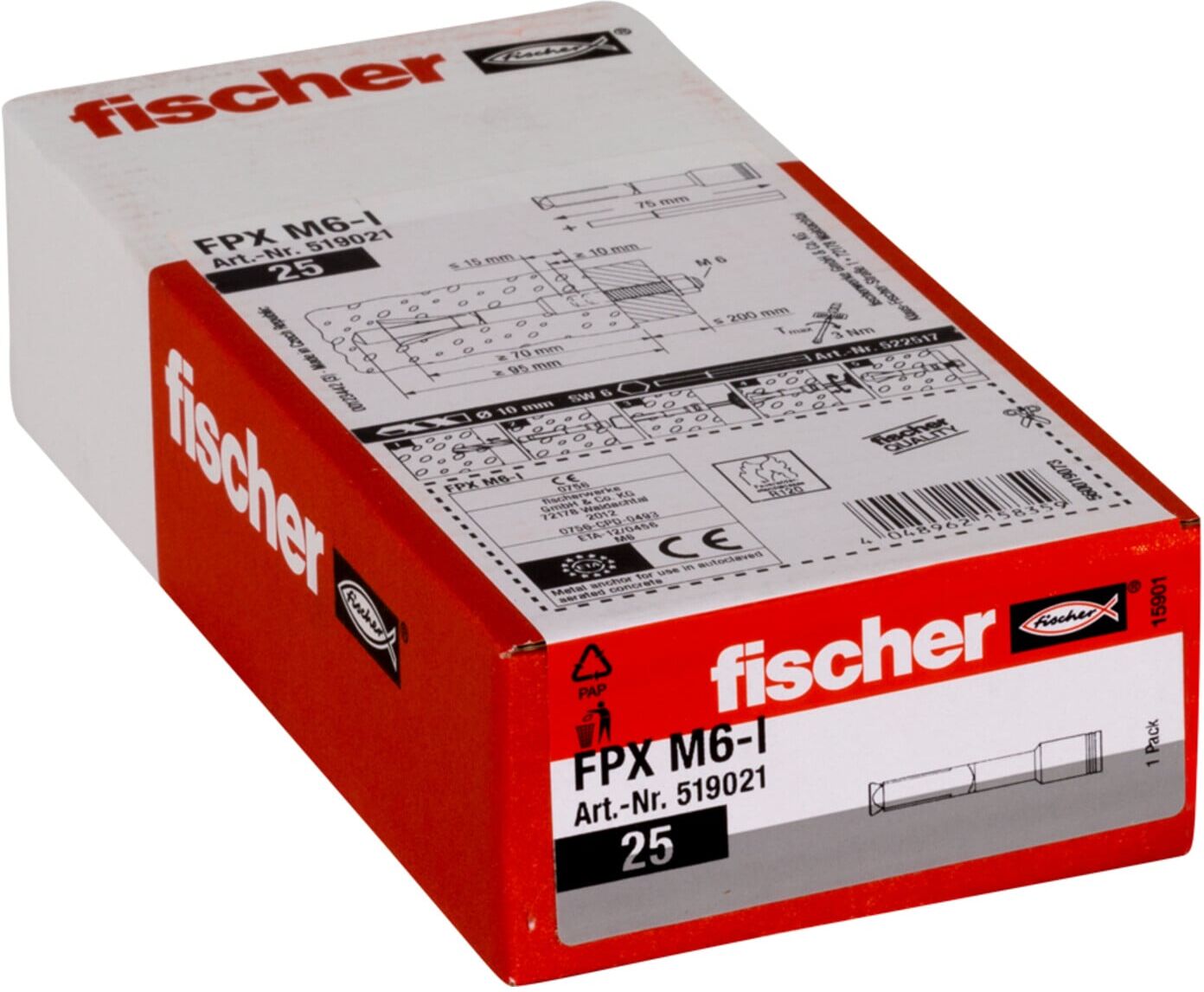 fischer Porenbetonanker FPX M 6 I (519021)