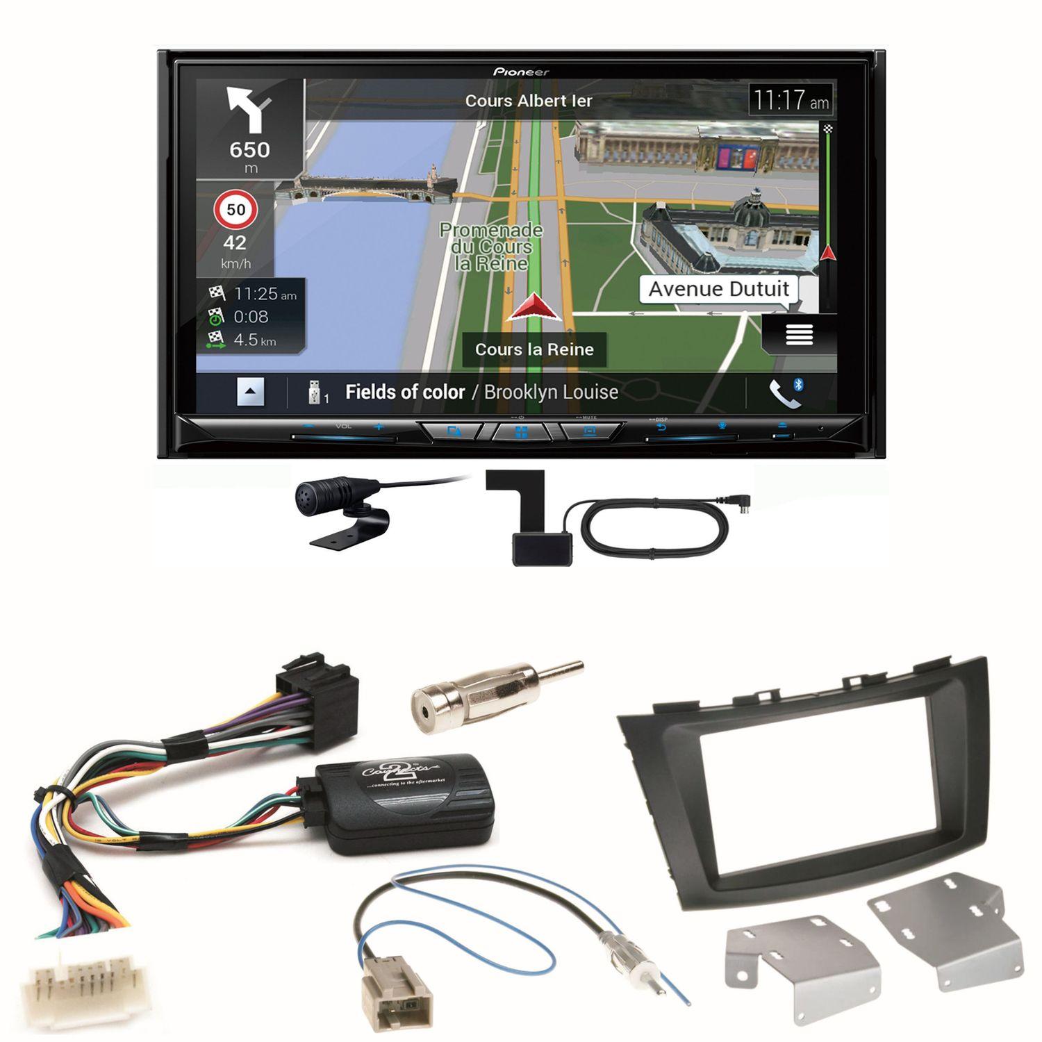 Pioneer AVIC-Z930DAB Navigation Bluetooth Einbauset für Suzuki Swift Sport FZ NZ