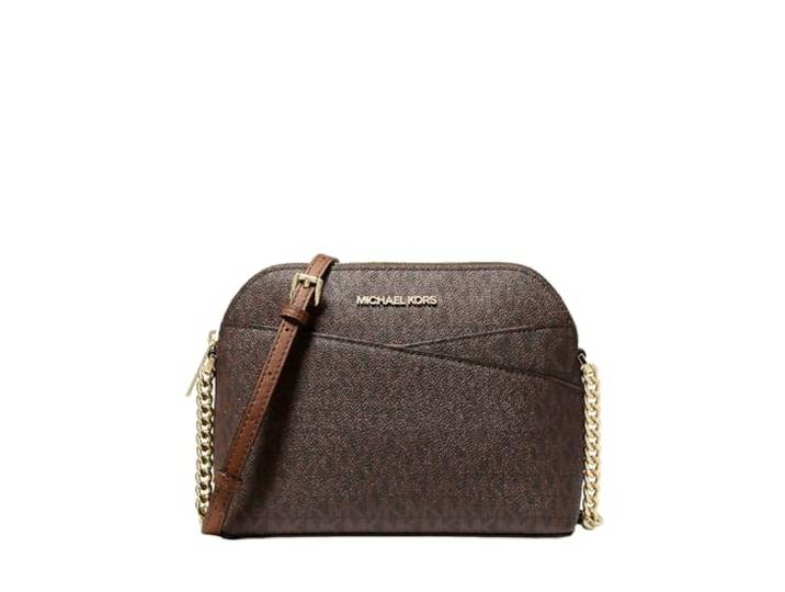 Michael Kors Jet Set Medium schoudertas van leer (BRUIN)