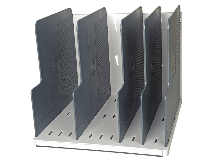 EXACOMPTA Trieur vertical Modulotop 5 intercalaires - Gris lumière