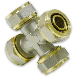 Klemmringverschraubung Schraubfitting Pipetec, Kreuzungen (Ausführung: 26 mm)