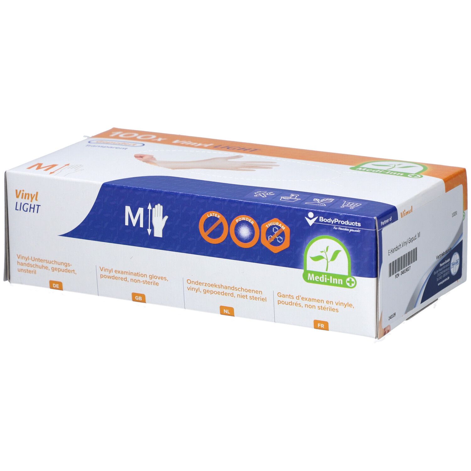 Handschuhe Einmal Vinyl gepudert M 100 St