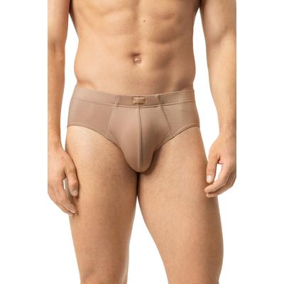 Minislip MEY "MEY BUSINESS CLASS", Herren, Gr. 7, Single Jersey, beige, Single Jersey, Obermaterial: 57% Baumwolle, 38% Polyester, 5% Elasthan, körpernah, Unterhosen, mit körpernaher Passform, aus Baumwollmischung in Single Jersey