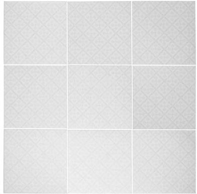 The Tile Life Etiquette 8x8 Patterned Satin Porcelain Floor & Wall Tile