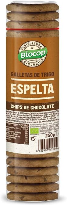 Biocop BOLACHAS DE ESPELTA COM CHIPS DE CHOCOLATE 250g