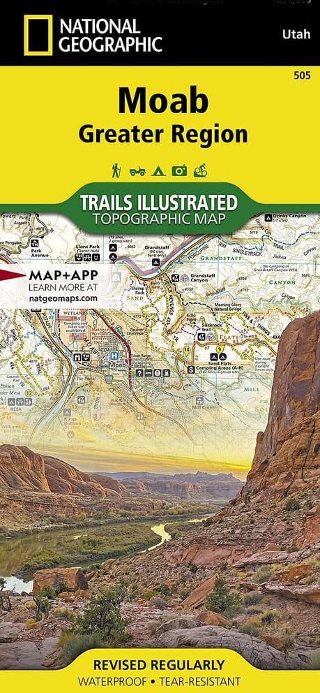 Carte de randonnée n° 505 - Moab (Utah)   National Geographic   National Geographic