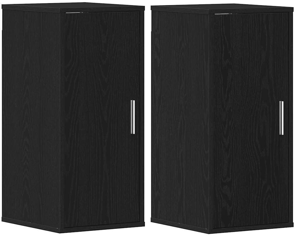 Latitude Run 10 Pair Shoe Storage Cabinet Black oak 10