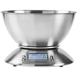 Nedis Küchenwaage M. Schüssel 5kg (Gastronoma Digi Edst), Küchenwaage, Silber