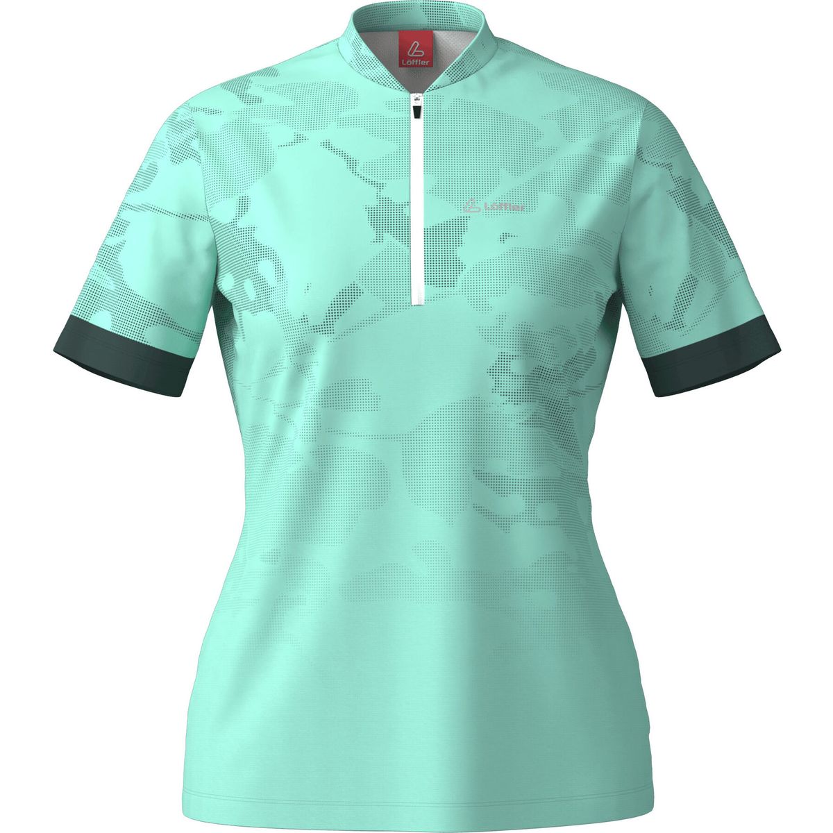 Löffler Women Bike Shirt Half Zip Illusion clearwater (304) 36 30389-304-36
