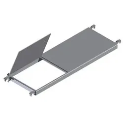 Plattform 1.800mm B 600mm Durchstiegsklappe ALU, Aluminium-Rahmen 13kg