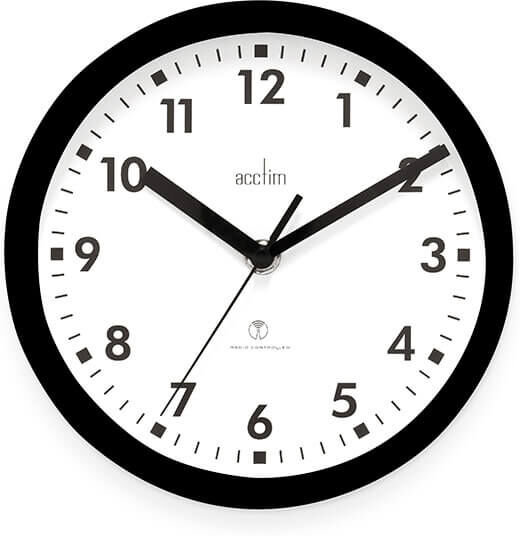 Acctim Nardo Black Wall Clock