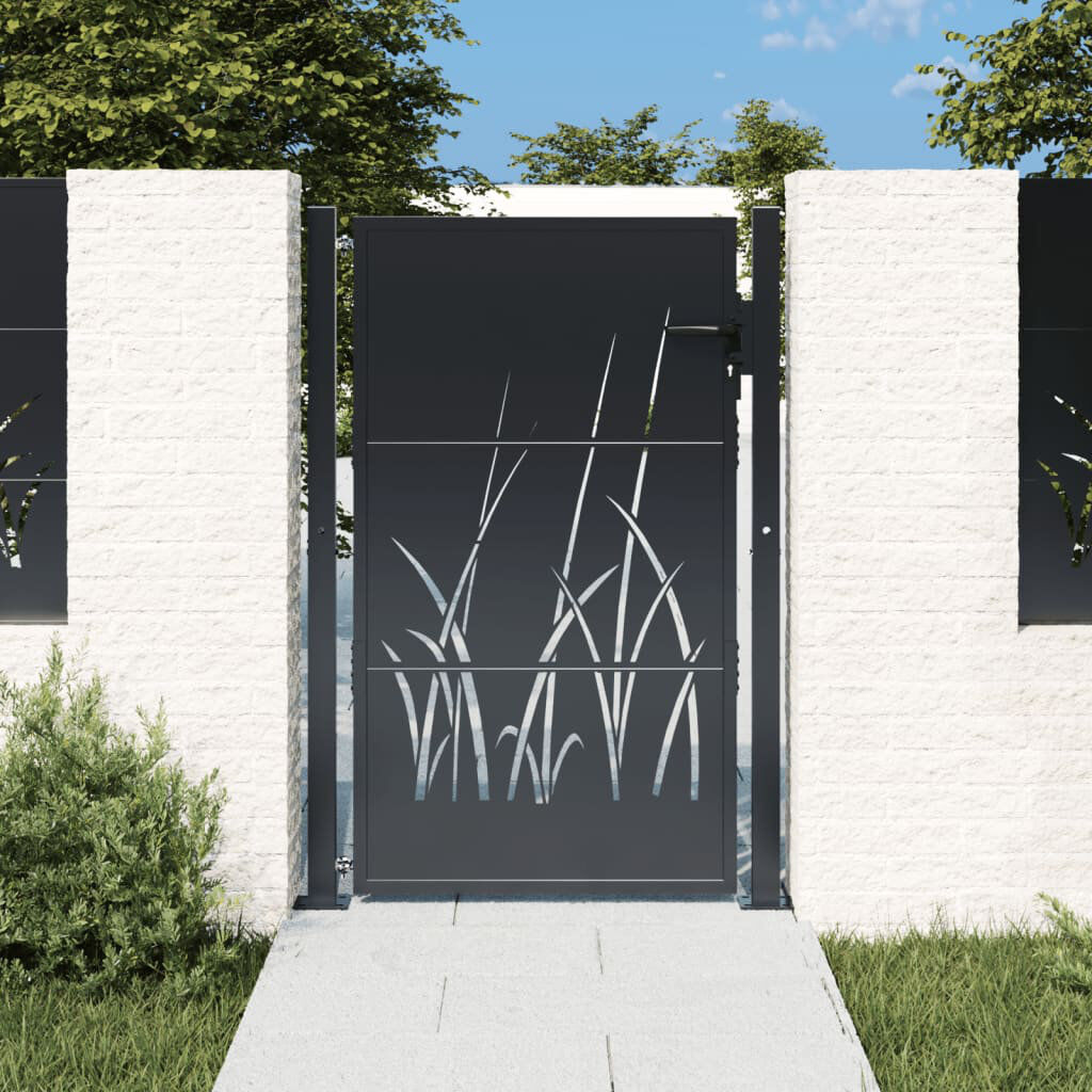 Ophelia & Co. Oliphant Gate Fencing Anthracite 130cm H x 105cm W x 3.9cm D