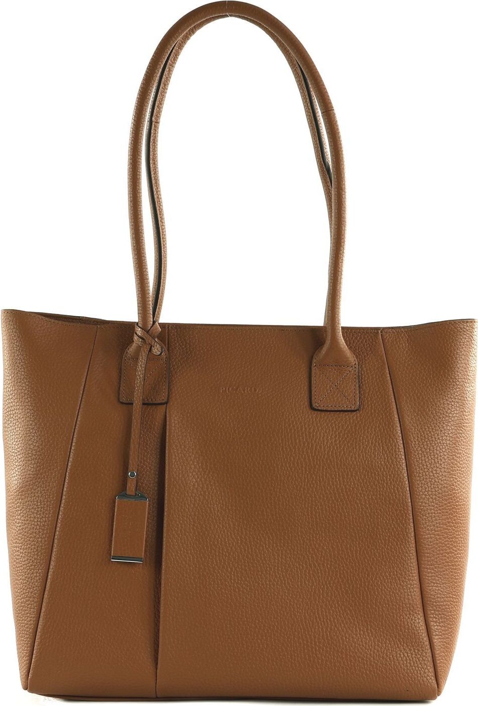 PICARD Leder Schultertasche Pure Shopper Cognac hellbraun