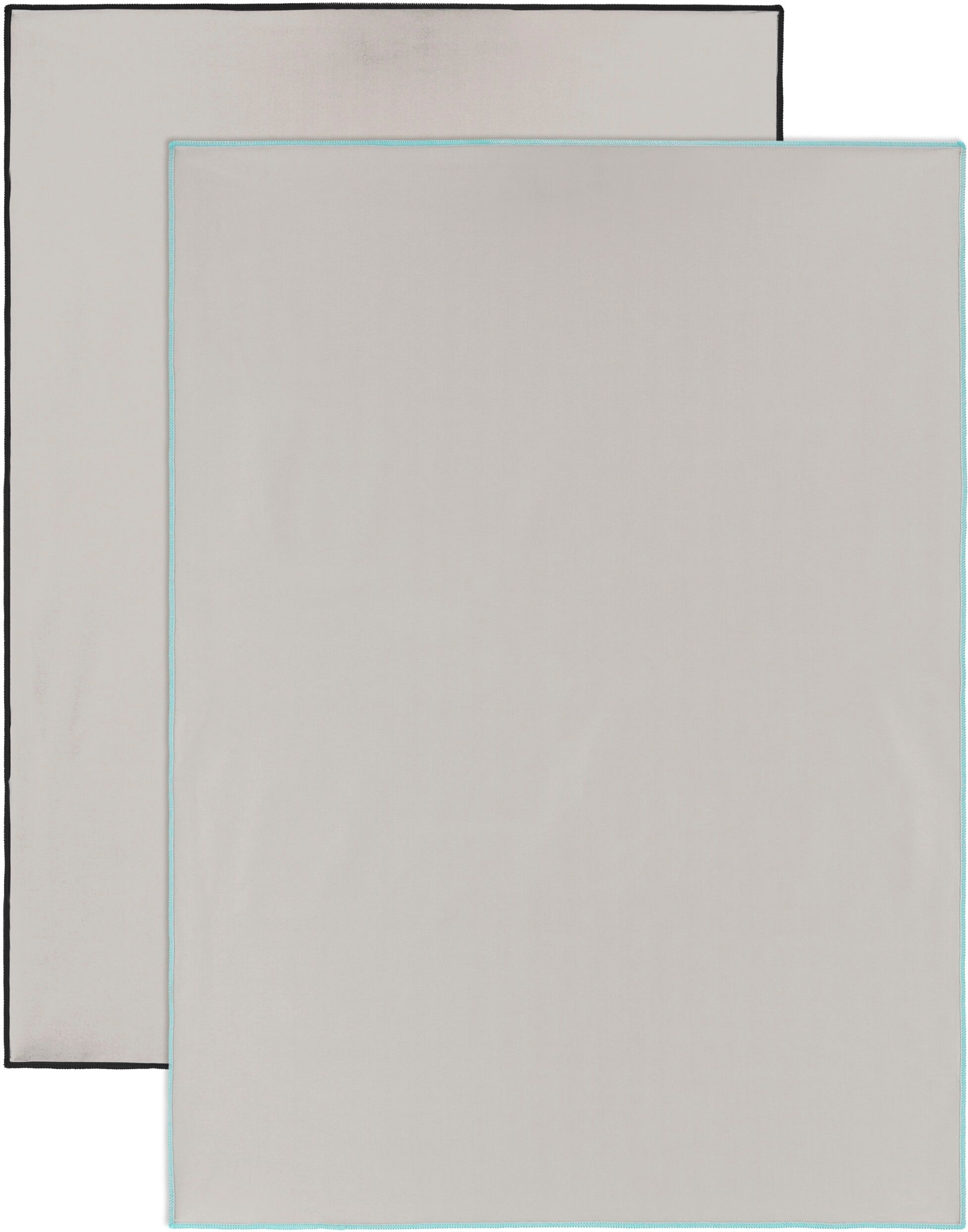 Geschirrtuch VOSSEN "SET Shine Touch 2xPOT", stone, B:50cm L:70cm, Polyamid, Polyester, Geschirrtücher, Geschirrtuch, für den eleganten Feinschliff stone Polyamid Polyester