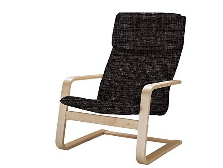 VINYLLA Housse de Rechange pour Fauteuil IKEA Pello (Tetron – Noir)
