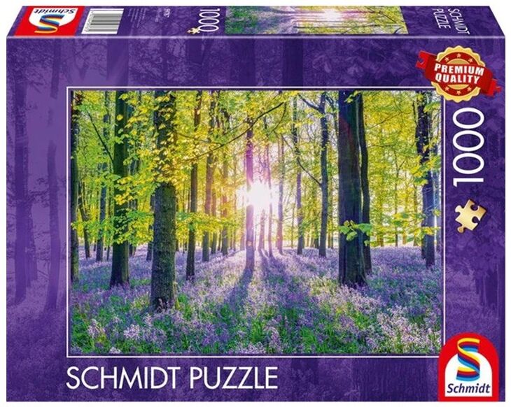 Puzzle 1000 pcs Tapis de campanules dans les bois - Puzzles Schmidt