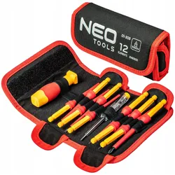 Neo, Bits, Schraubendreher-Bits mit Griff 1000 V 12 Stück (01-308)