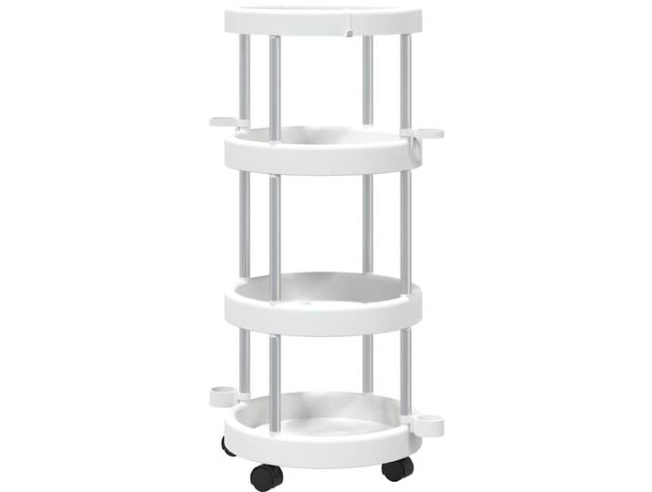 vidaXL - Schoonmaakwagen - met - opbergmand - aluminium