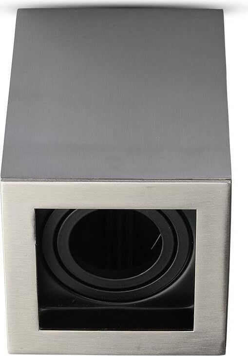 V-TAC Inbouwspot voor plafond, vierkant, GU10, satijn + zwart, model VT-797