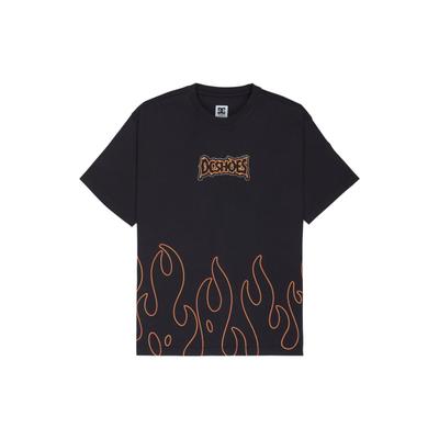 T-Shirt DC SHOES "DC Burning Diamonds", Herren, Gr. XL, schwarz, Obermaterial: 75% Baumwolle, 25% Baumwolle., Shirts T-Shirt