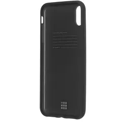 Moleskine Handyhülle für iPhone XS Max Soft-Touch Hartschalenetui schwarz (Apple iPhone XS Max), Smartphone Hülle, Schwarz