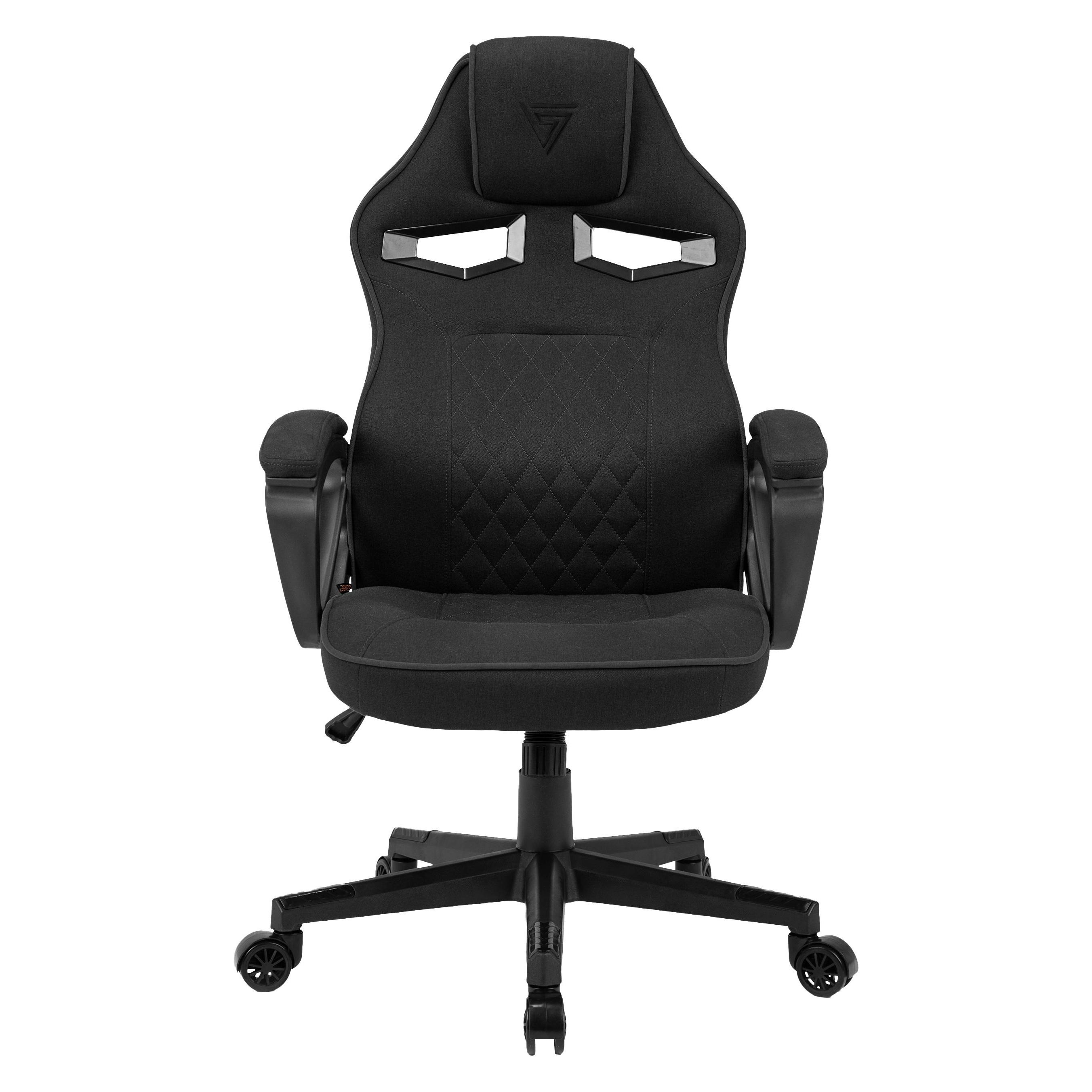 Sense Fotel SENSE7 Knight materiałowy czarny (5902659841605)
