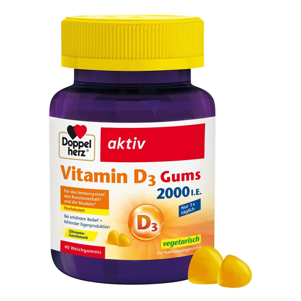 Queisser Pharma GmbH & Co. KG Doppelherz Vitamin D3 2000 I.e.gums 19300319
