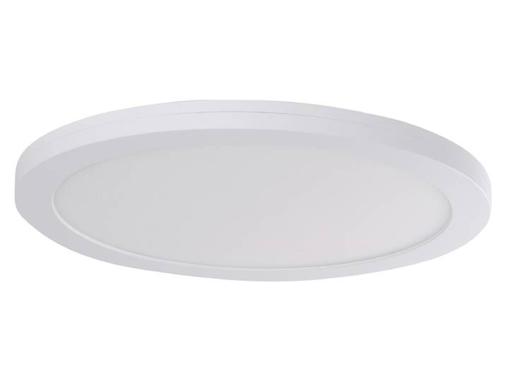 Plafonnier LED\, métal\, blanc\, CCT\, D 29 cm