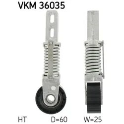 Spannrolle Keilrippenriemen SKF VKM 36035 für Renault Megane I Classic