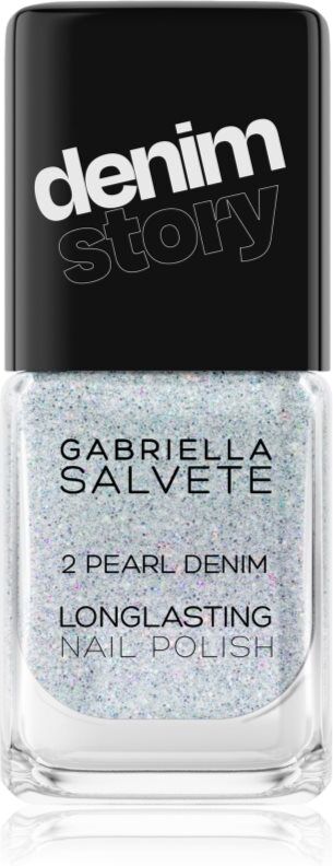 Gabriella Salvete Longlasting Enamel Denim Story long-lasting nail polish shade 02 Pearl Denim 11 ml