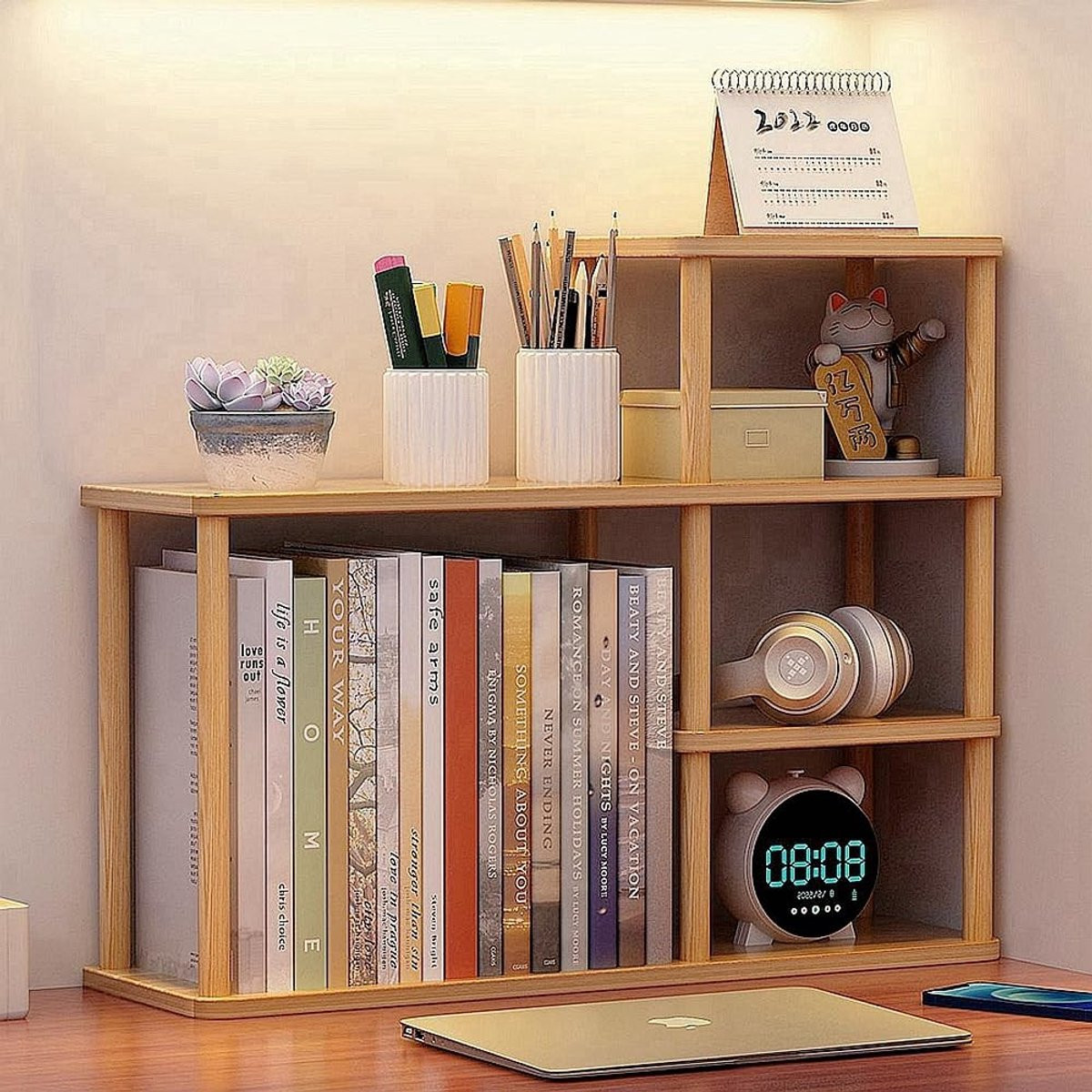 SolidKeus Multifunctionele Boekenkast voor Bureau voor Home Office en Professionals