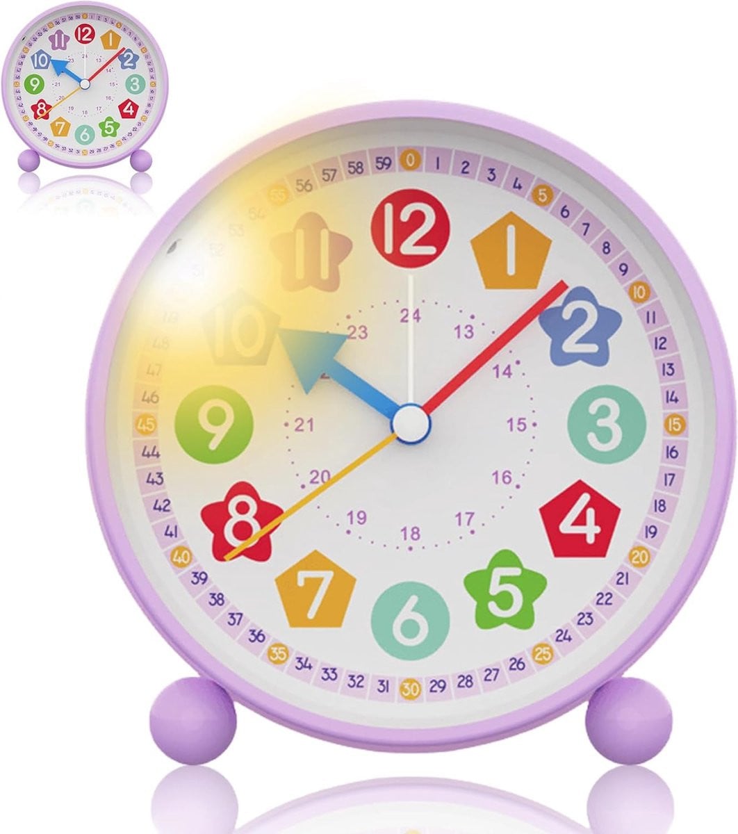 Digitale kinderwekker met nachtlampje voor jongens en meisjes