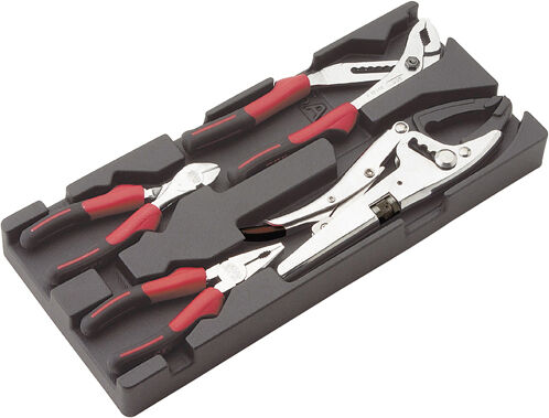 Module de 4 pinces chromées polies SAM OUTILLAGE P13-J4M