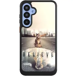 Nivocase Hülle für Samsung Galaxy A55 5G Handyhülle NIVOcore Case Schwarz Motivation Tiere Tiger (Samsung Galaxy A55), Smartphone Hülle, Schwarz