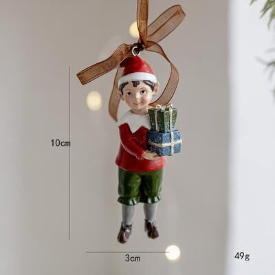 Top Demand Picks Three dimensional Christmas Tree Pendant, Retro Bell Resin Pendant, New Christmas Decoration, Holiday Decorative Gift gift