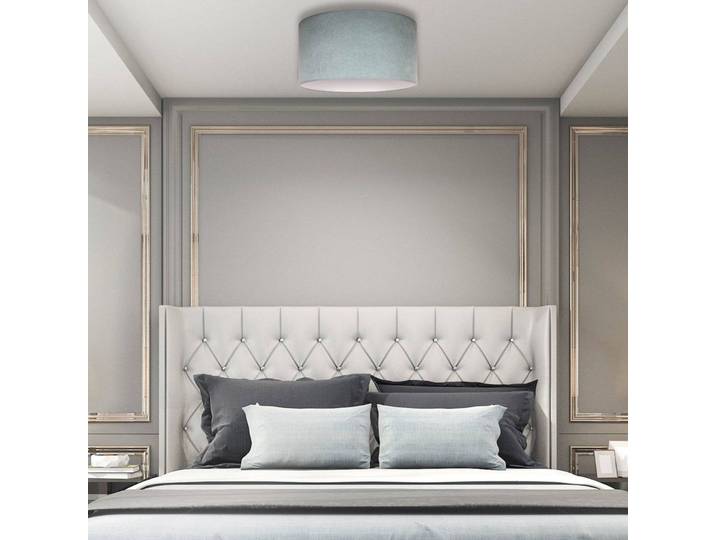 Deckenleuchte Pastell Roller Duolla, dimmbar, grün, für Wohn- / Esszimmer, Textil / Stoff / Seide