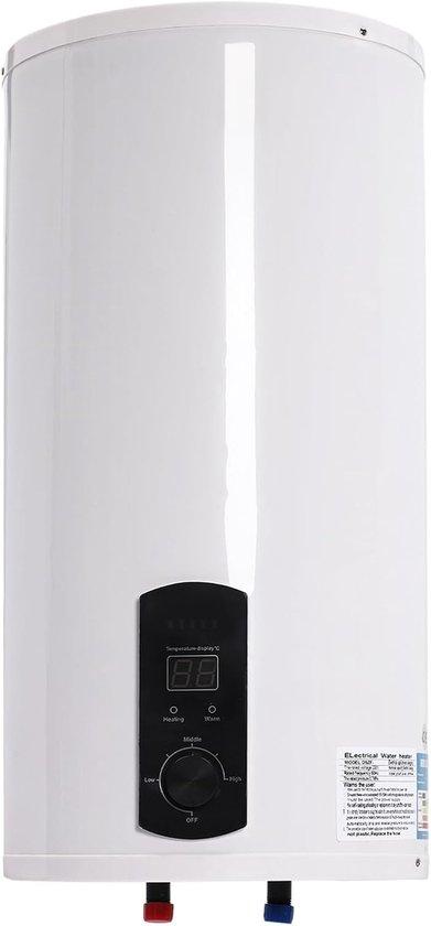 Elektrische Boiler - Warmwasserbereiter - Duschen zu Hause - Schnelle Warmwasserbereitung - 80 Liter - Weiß