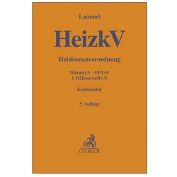 HeizkV/Heizkostenverordnung, Fachbücher von LAMMEL, Siegbert