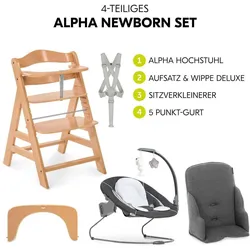 Hauck, Hochstuhl, Hochstuhl Alpha Plus 4-tlg. Newborn Set - (Hochstuhl)