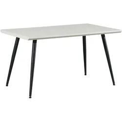 HTI-Living, Esstisch, Esstisch Weiss Alrik (140 x 80 x 76 cm)