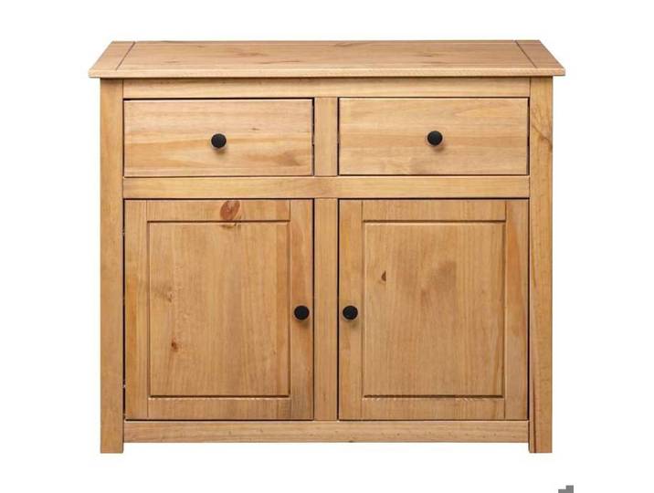 Commode intérieur - Brun - Buffet Armoire base - 93x40x80 cm - Pin solide Assortiment Panama LL232