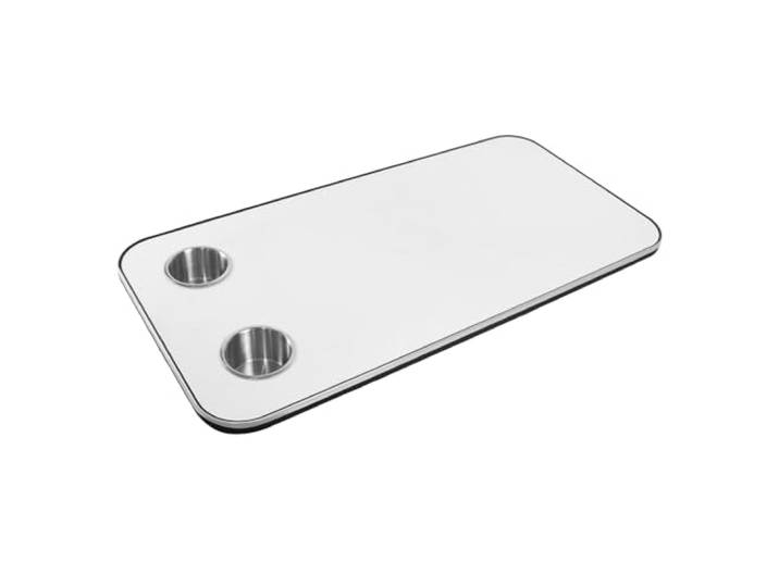 KAMRVLAAI Wohnmobil-Tischplatte, 80 x 39,9 cm, Holz, Bootstisch mit 2 18 mm dicke Platte, abgerundete Kanten, glatte Oberfläche, Wohnmobil-Esszimmer, Anhänger-Innenraum, Yachtkabine, Bootsdeck