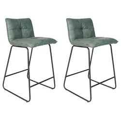 Barhocker-Set Jeremy 2er-Set ca. 44x87 cm Grün