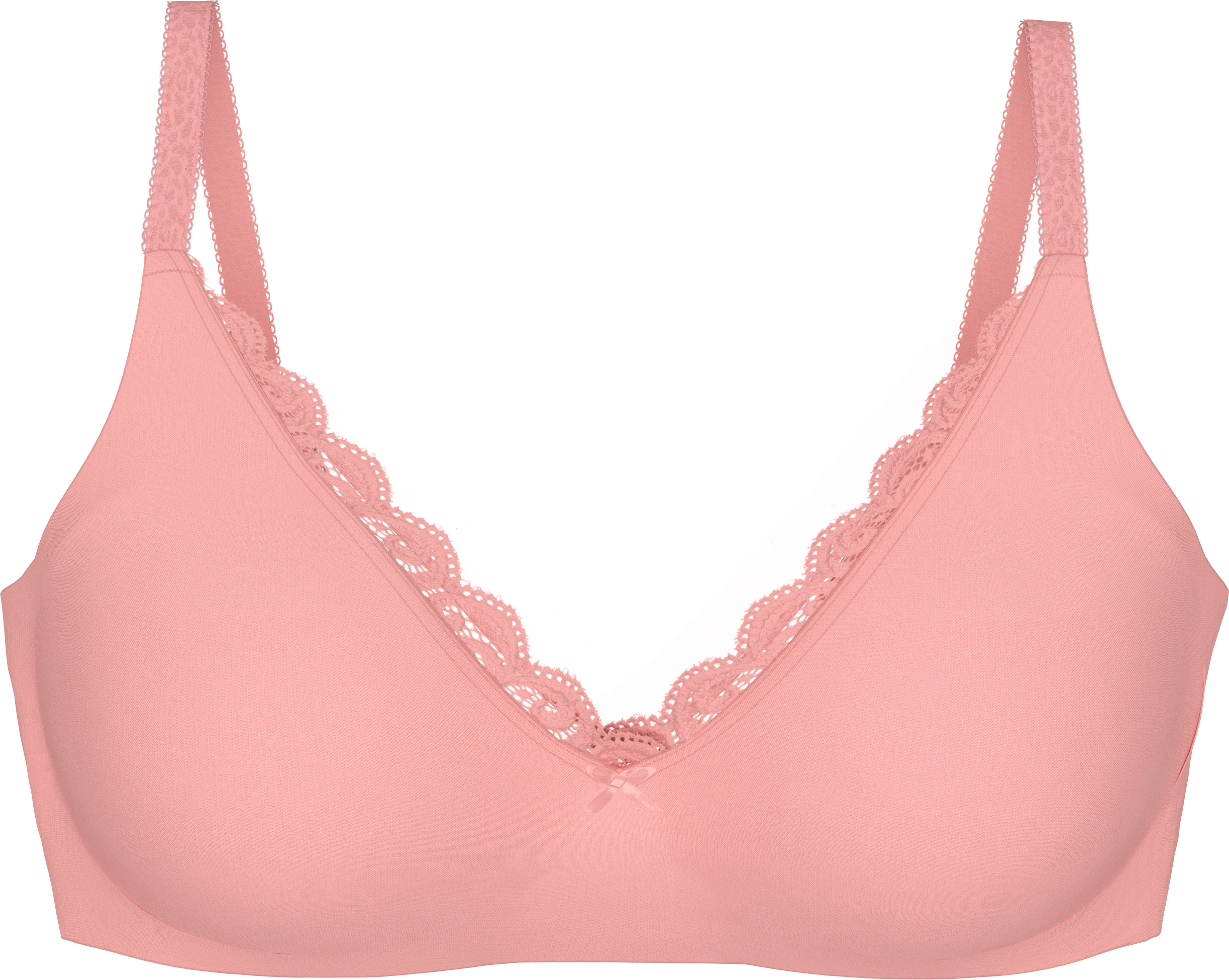 Bügel-BH TRIUMPH "Amourette N01", Damen, Gr. 85, Cup D, rosa (cherry rose), Microtouch, Obermaterial: 75% Polyamid, 25% Elasthan, BHs Bügel-BH, mit Spitzendetails und ohne Bügel cherry rose 85, Cup D
