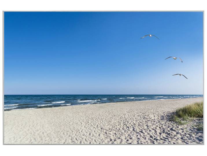 Bild mit Rahmen Einsamer Strand image LAND