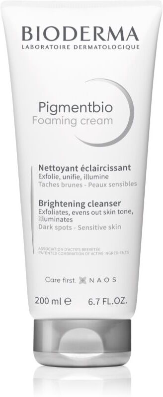 Bioderma Pigmentbio Foaming Cream tiefenreinigender Creme-Schaum mit Weiß - Effekt 200 ml