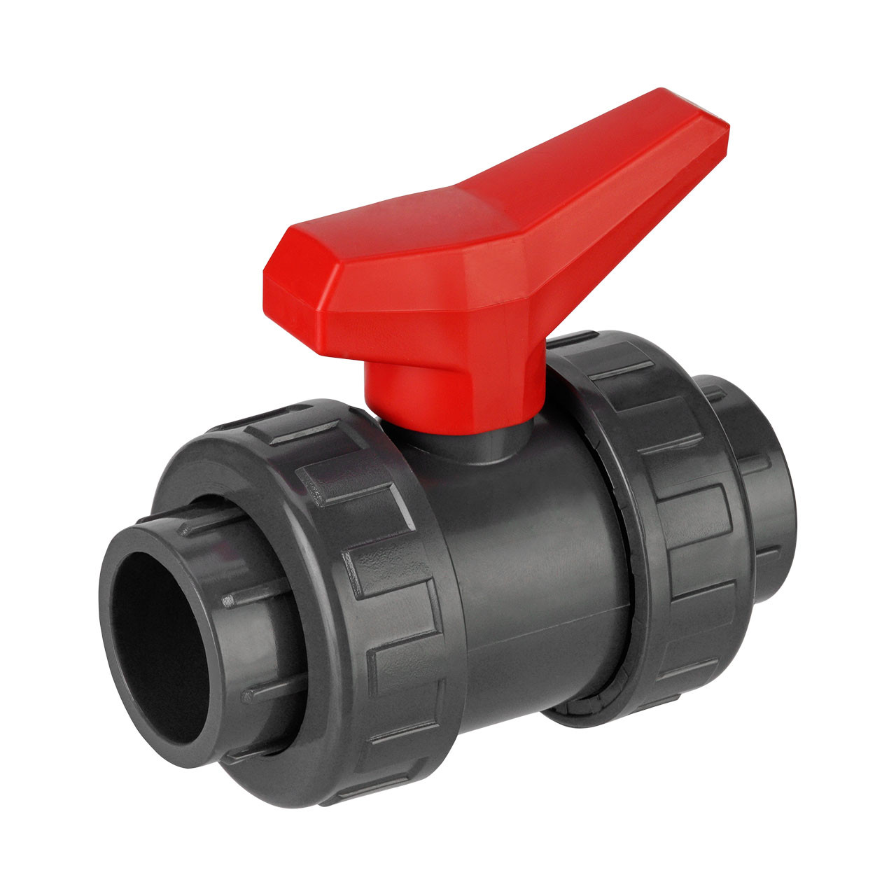 REKUBIK PVC-U Kugelhahn Teflon/EPDM 2x Klebemuffe 63mm x 63mm 1110063