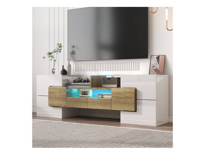 Odikalo TV-Schrank TV-Tisch TV-Bank Lowboard Fernsehschrank Medienschrank 145cm Mehrfarbe
